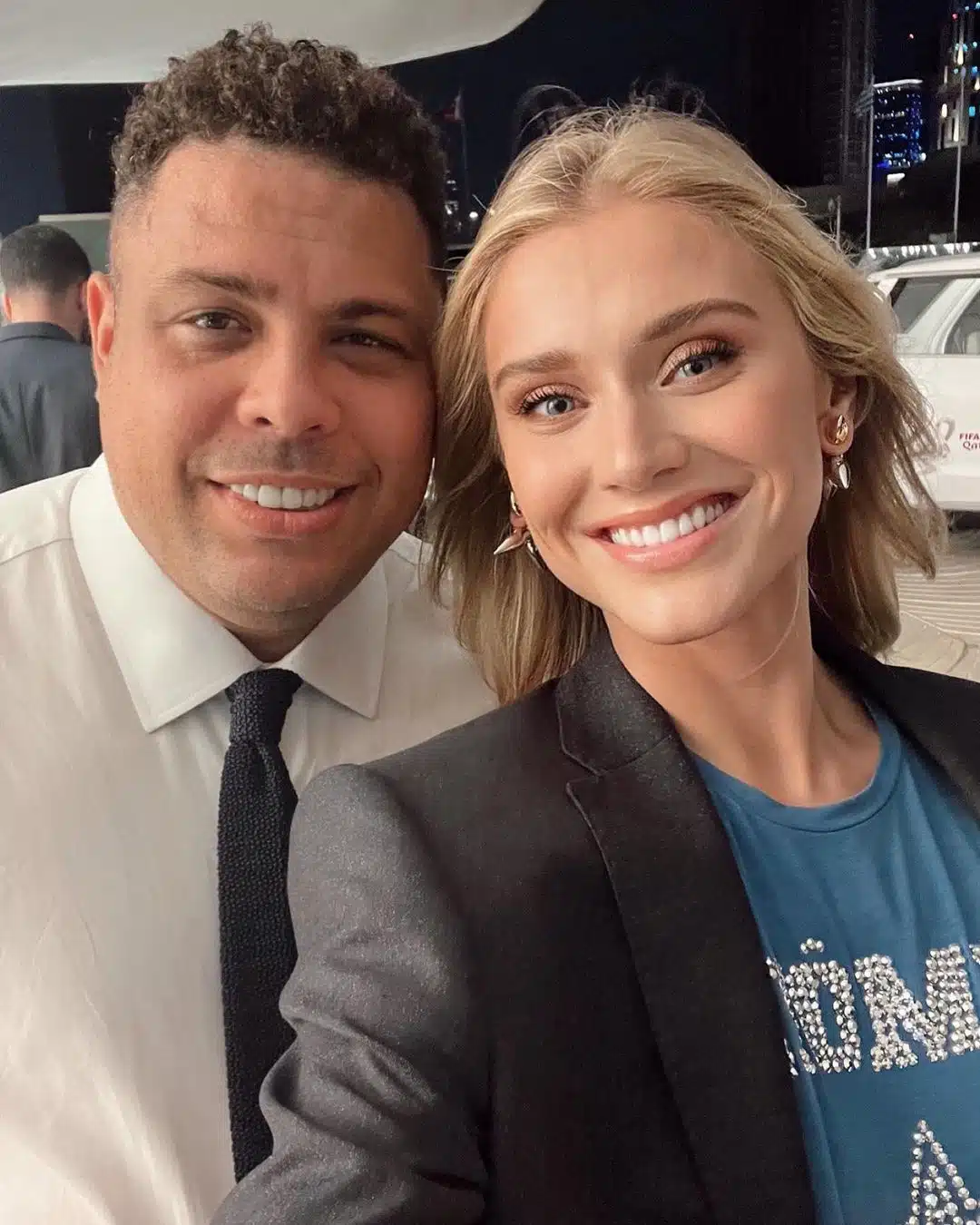 عکس رونالدو نازاریو و همسرش