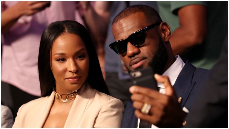 عکس لبرون جیمز و همسرش - فیتنس عکس لبرون جیمز و همسرش