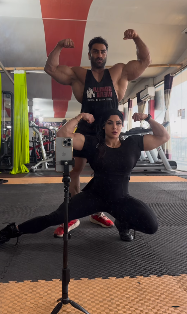 عکس سحر رحمانی و همسرش