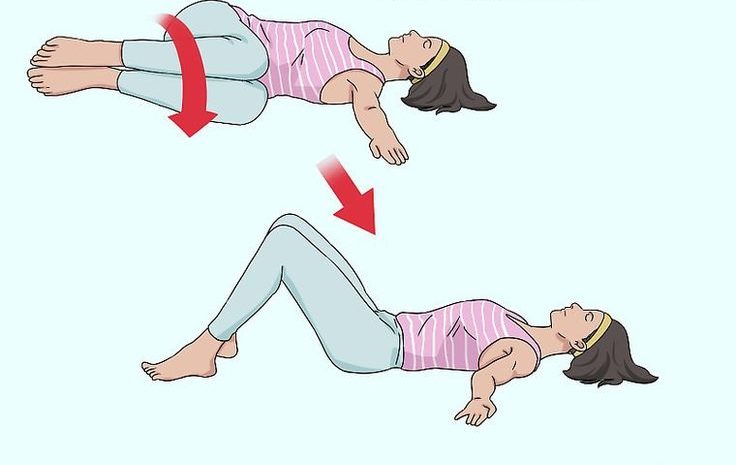 حرکت برف پاک کن: سفت کردن عضلات کناری کمر