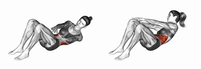 1. کرانچ اریب: تمرینی برای پهلوها