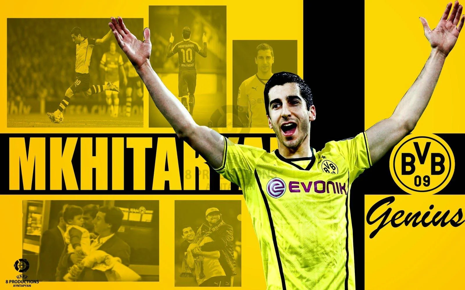 wallpaper for laptop Henrikh Mkhitaryan