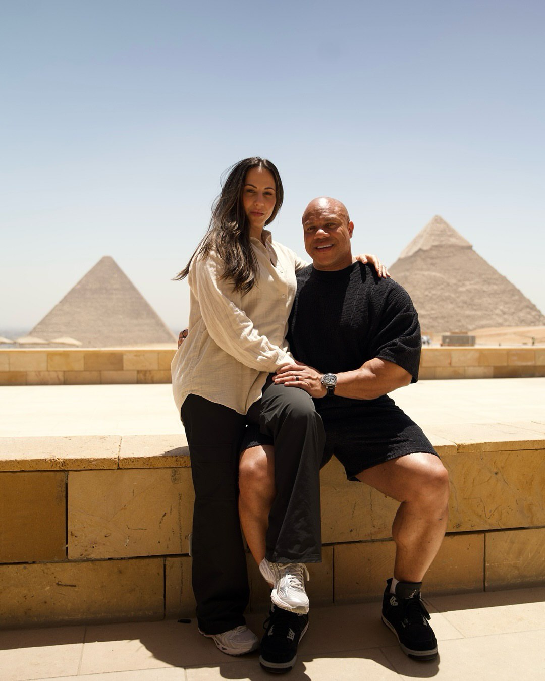 فیل هیث و همسرش